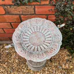 Verdigris - Reddish Green Metal Garden Bird Bath/Table Top - thumbnail 3