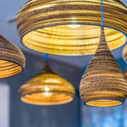 Cardboard Hanging Lamp - Cone L - thumbnail 4