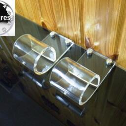 1Pc One Clear Acrylic Bracket Holder Support For Window Curtain Rod Up To 2 Inches - thumbnail 4