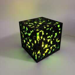 star Trek Borg Cube Lamp - Sci Fi Desk Light Geek Room Decor Unique Nerd Gift Gaming Night - thumbnail 3