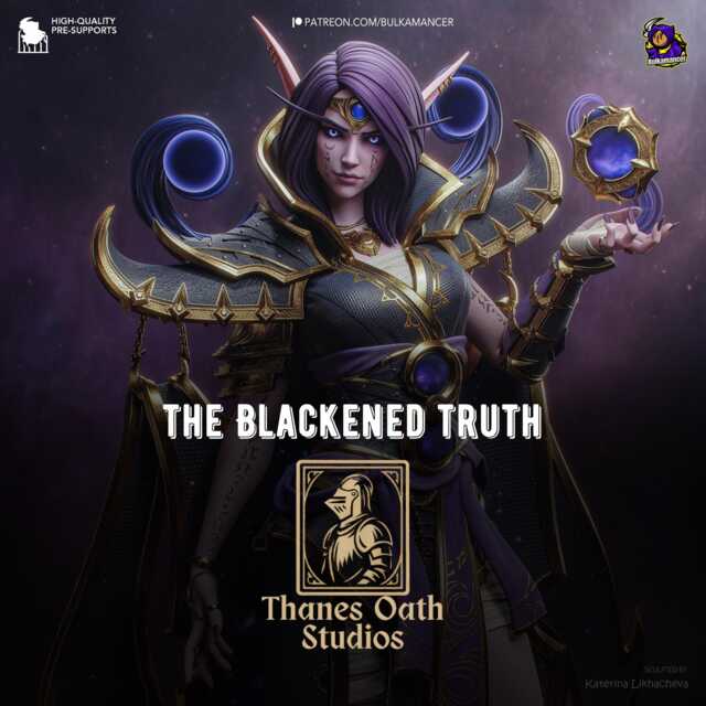 The Blackened Truth - Void Priest Shadow Magic Dark Sorcerer Xal'atath Resin Figure 16K - image 1