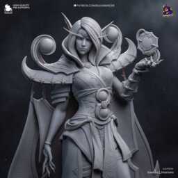 The Blackened Truth - Void Priest Shadow Magic Dark Sorcerer Xal'atath Resin Figure 16K - thumbnail 4