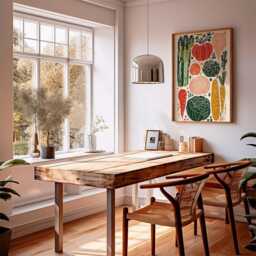 Vegetable Kitchen Wall Art, Retro Farmers Market Print, Colourful Veggie Poster - thumbnail 3