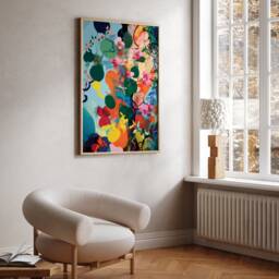Matisse Style Flowers Poster Abstract Nature Wall Art - thumbnail 2