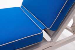 Chaise Lounge Sunbrella?? Outdoor Waterproof Fabric . Two Cushions Connected To Each Other. 2-3-4 - thumbnail 1