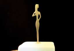 Aphrodite Statue Minimal Gold Venus Figure For Home Or Office - thumbnail 1