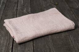 Pure Linen Towel, Pink Soft Waffle Bath Sauna Sheet, Beach Towel, Travel Guest Towel