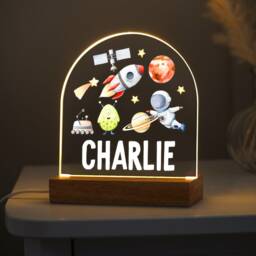Personalised Led Space Lamp, Kids Night Light Gift, Stars Light, Birthday Gifts For Kids, Bedroom Nursery Table - thumbnail 2