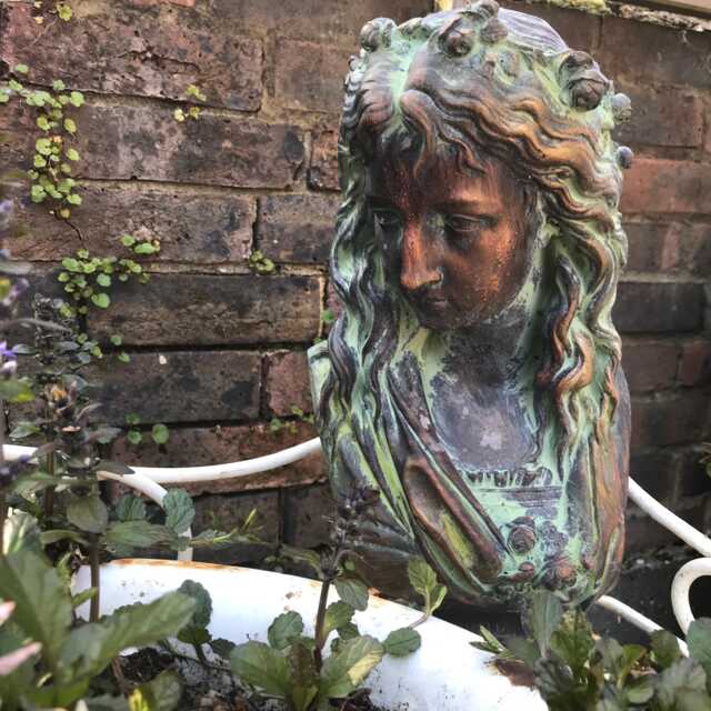Ophelia Female Bust Stone Home Or Garden Ornament - image 1
