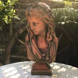 Ophelia Female Bust Stone Home Or Garden Ornament - thumbnail 4