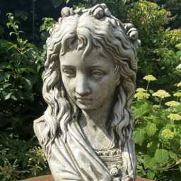 Ophelia Female Bust Stone Home Or Garden Ornament - thumbnail 3
