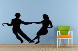 Ballerina Ballet Dancer Dance Dancing Studio Tango Salsa Break Boy Girl Wall Or Car Vinyl Peal & Stick Removable Sticker Decal L1551 - thumbnail 1