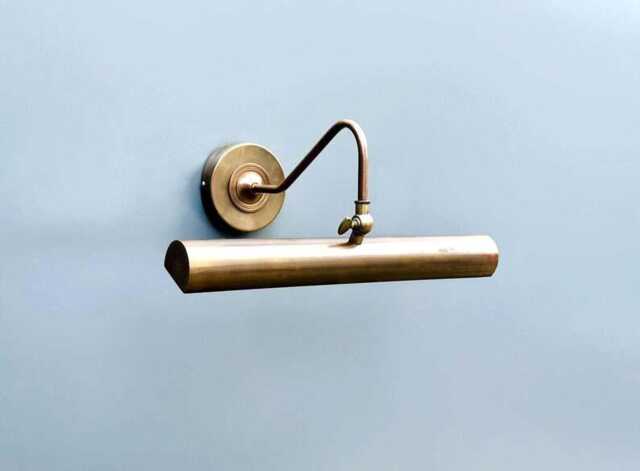 Vintage Style Brass Picture Light - Adjustable Gallery Wall Sconce - image 1