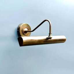 Vintage Style Brass Picture Light - Adjustable Gallery Wall Sconce - thumbnail 3