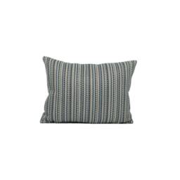 Romo - Ditton Buxton Blue Playful Striped Weave Designer Cushion Cover Handmade Throw Pillow Luxury Home D??cor - thumbnail 2