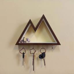 Handcrafted Key Holder Shelf - Mountain Home Decor Accent - thumbnail 2