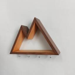 Handcrafted Key Holder Shelf - Mountain Home Decor Accent - thumbnail 3