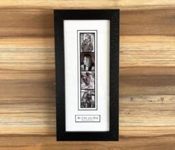 Personalised Photo Booth Strip Frame With Caption Box - Retro Gift - thumbnail 1