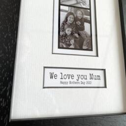Personalised Photo Booth Strip Frame With Caption Box - Retro Gift - thumbnail 3