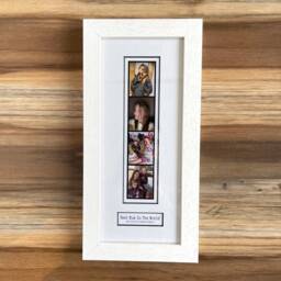 Personalised Photo Booth Strip Frame With Caption Box - Retro Gift - thumbnail 2