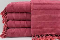"Rose Color Towel, Stone Washed Towel, Turkish Towel, Soft Towel, 33""x65"