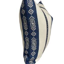 Carolina Irving Larissa Stripe Blue & White Cushion Cover Pillow Doublesided - thumbnail 2