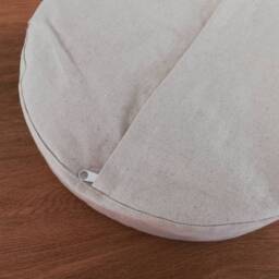 Linen Cotton Zafu Cover Round Meditation Cushion Case - thumbnail 2