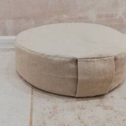 Linen Cotton Zafu Cover Round Meditation Cushion Case - thumbnail 3