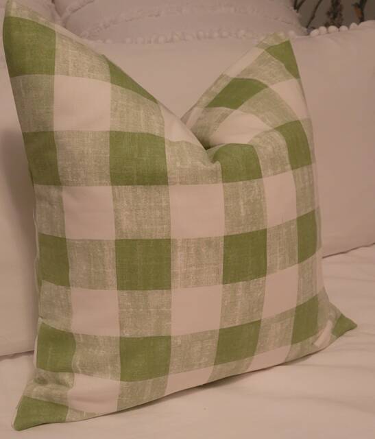 4 Colors Check.farmhouse Toss Pillows.throw Pillows.cushion Covers.slipcovers.pillow Covers.check - image 1