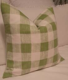 4 Colors Check.farmhouse Toss Pillows.throw Pillows.cushion Covers.slipcovers.pillow Covers.check - thumbnail 1