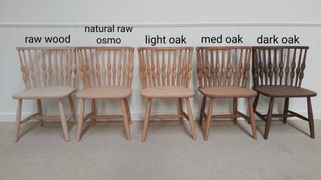 Nub Bubble High Curved Back Kitchen Dining Chairs in Raw, Natural Or Stained Chairs Matt Satin Finish - image 1