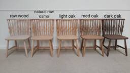 Nub Bubble High Curved Back Kitchen Dining Chairs in Raw, Natural Or Stained Chairs Matt Satin Finish