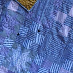 Single Bed Size. Star Heirloom Memory Quilt/ Blanket. Bereavement/Grief Quilt, Made From A Loved One's Clothing. Loss Quilt - thumbnail 2