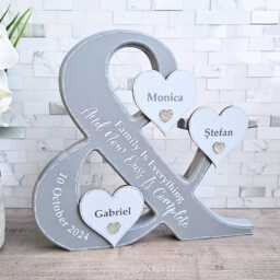 Blended Family Sign With Names, Name Sign, Plaque, Adoption Gifts For Family, 40Th Birthday Gift Her, New Mummy Gifts - thumbnail 3