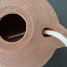 Eco-Friendly Clay Oil Lamp, Pottery Earth Day Lamp, Earthy Candle, Holyland Authentic Lamp, Ancient Lamp - thumbnail 3
