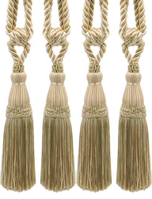 "D??copro Tassel Tieback, Length 8 1/2"" - 21.5cm, Spread 30" - image 1