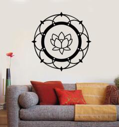 Wall Art Mural Mandala Meditation Yoga Lotus Guaranteed Quality Decal 2213Di - thumbnail 1