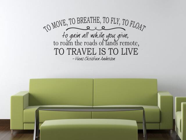 Hans Christian Anderson Quote Vinyl Wall Decal Modern Decor - image 1