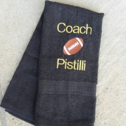 Personalized Football Player Sweat Towel, Gym Sports Towel Gifts, School - thumbnail 4