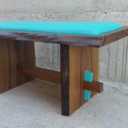 Handcrafted Rustic Wood Bench - Entryway Or Dining Seating - thumbnail 3