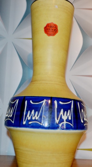 Vintage Vase By Bay Keramik, 1950S Mid Century Retro Design - image 1