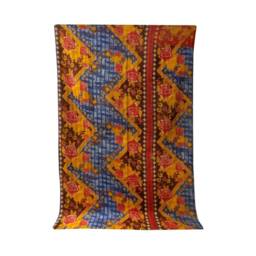 Vintage Tanseem Kantha Quilt Bohemian Cotton Throw Blanket - thumbnail 2