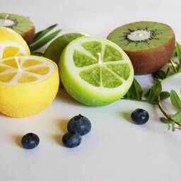 Fruit Candles - Watermelons, Kiwi, Lime & Lemon Set Funny Tropical Decor - thumbnail 3