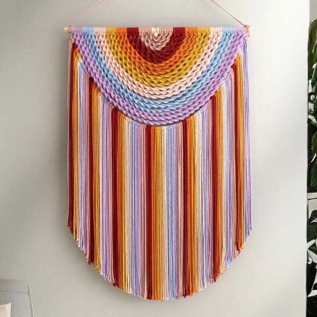 Macrame Wall Hanging Large Woven Tapestry Over The Bed Headboard Boho Bedroom Living Room Nursery Decor Fiber Art Wedding Backdrop U04 - image 1