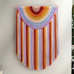 Macrame Wall Hanging Large Woven Tapestry Over The Bed Headboard Boho Bedroom Living Room Nursery Decor Fiber Art Wedding Backdrop U04 - thumbnail 1