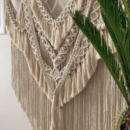 Wallhanging Macrame, Tapestry Wall Hanging, Large Macrame Bohemian Decor, Bedroom Decoration, Farmhouse Wall Tapestry - thumbnail 2