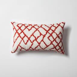 Black & White Kilim Lumbar Pillow Cover Bohemian Jacquard Woven Throw - 12x20 - thumbnail 3