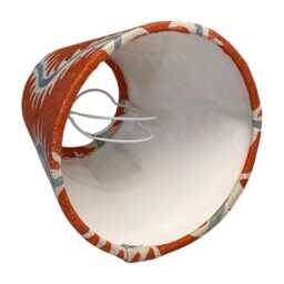 Helter Candle Clip Lampshade, Handmade Lampshades, Table Orange Lamp Shade, On Lampshade - thumbnail 3