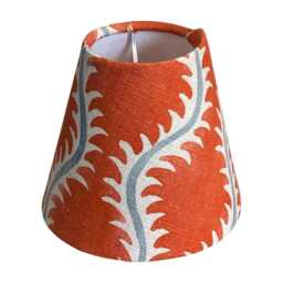 Helter Candle Clip Lampshade, Handmade Lampshades, Table Orange Lamp Shade, On Lampshade - thumbnail 2