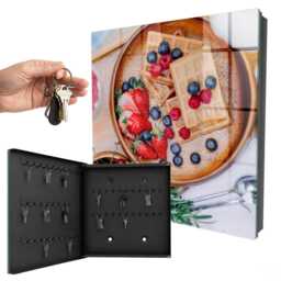 Fruit Breakfast Key Cabinet For Home, Brown Box Photographic Food, Healthy Lifestyle Enthusiasts